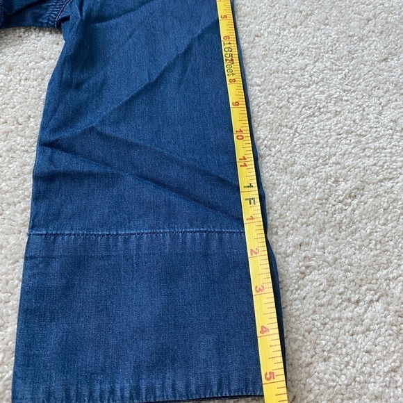 Joan Rivers Lightweight Denim Top Medium Blue Color Wash XX-Small - Picture 9 of 16